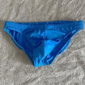 Men's Blue Swim Briefs - Classic Fit